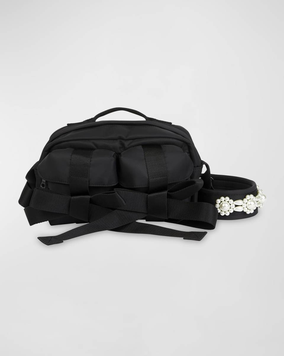 Bow Zip Bum Crossbody Bag