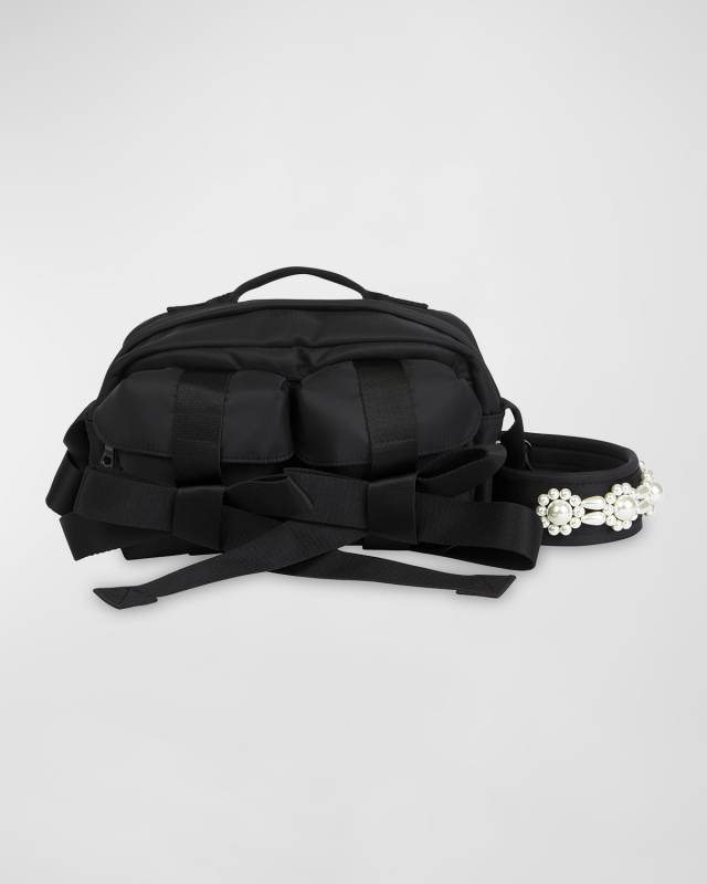 Bow Zip Bum Crossbody Bag