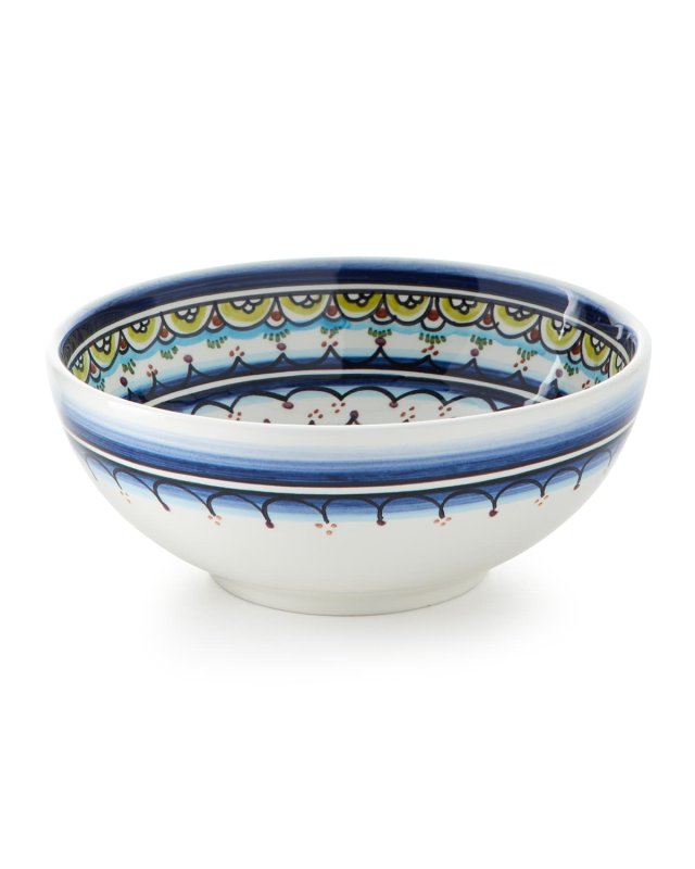 Pavoes Blue Green Cereal Bowls, Set of 4