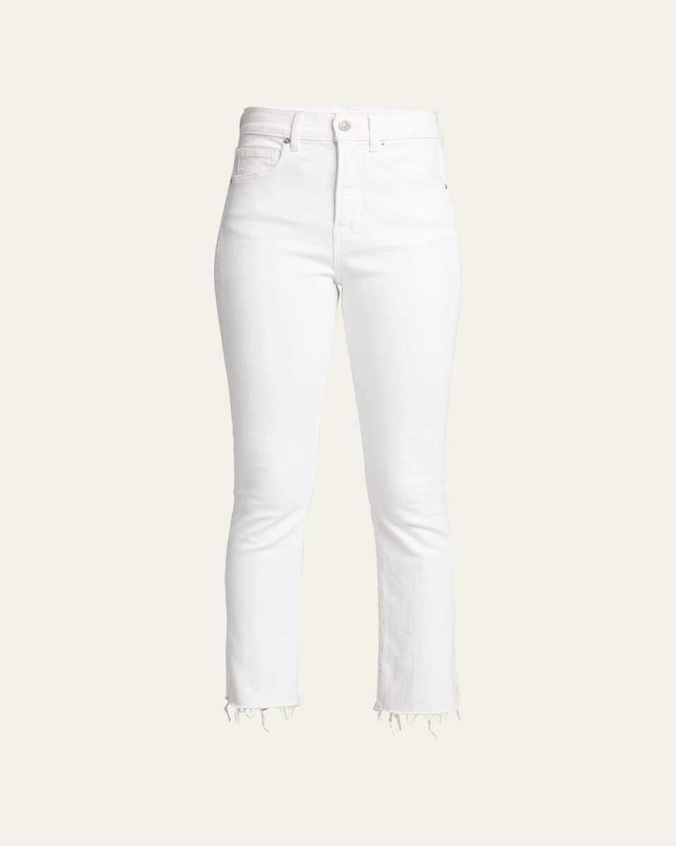 Carly Kick Flare Jeans with Raw Hem