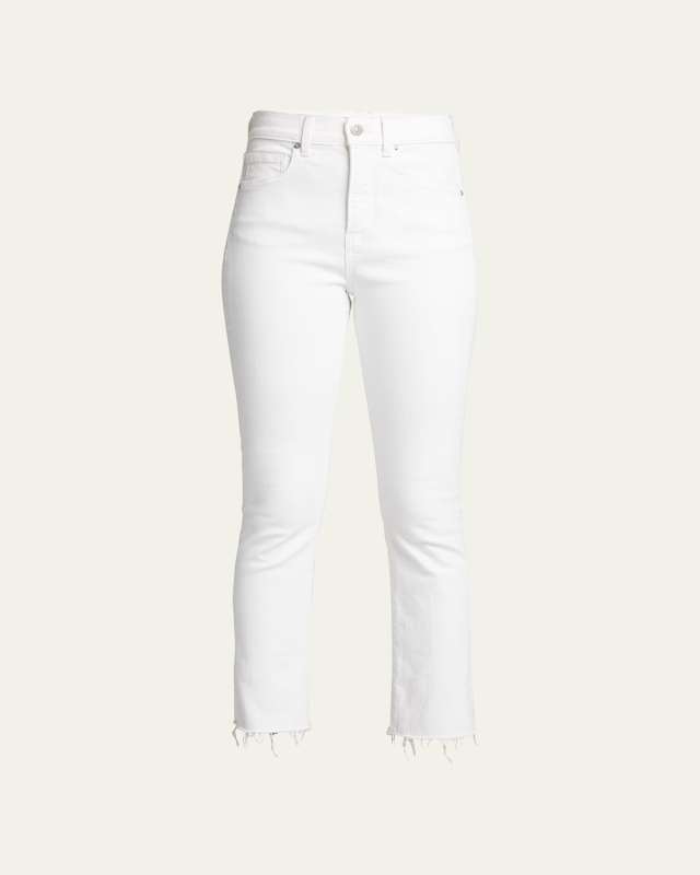 Carly Kick Flare Jeans with Raw Hem
