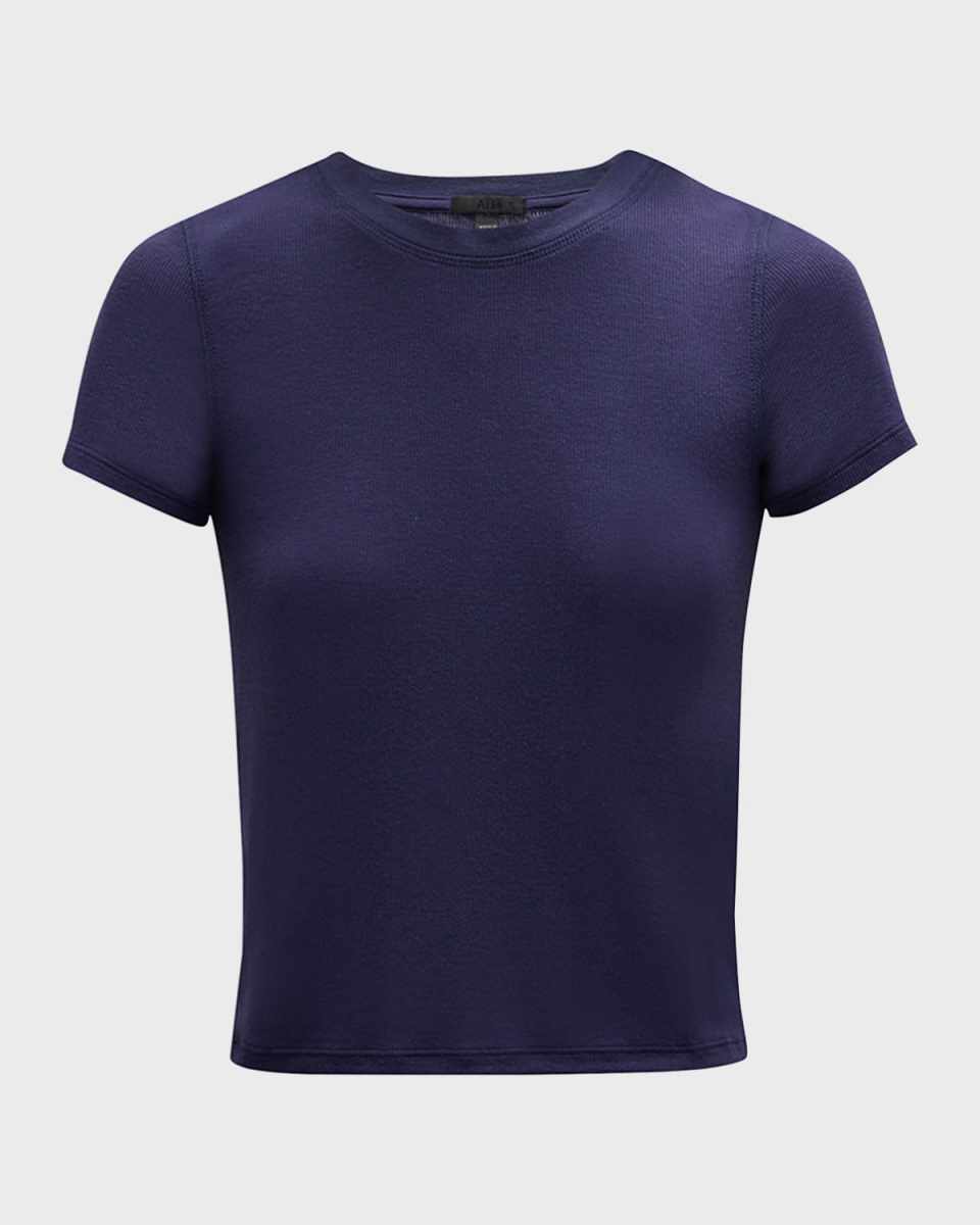 Modal Rib Short-Sleeve Crewneck T