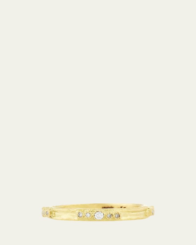 Sueno 18K Gold Diamond Stacking Ring