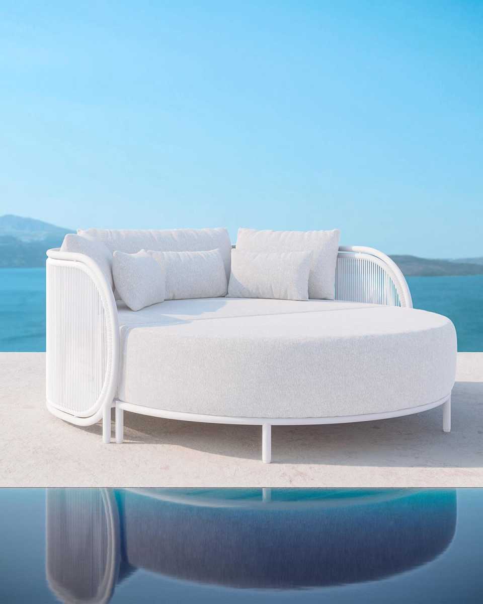 Kamari Day Bed & Polar Cushion