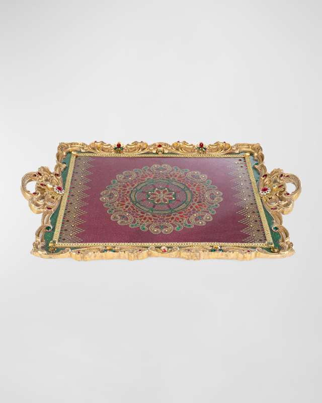 Christmas Castle Serving Tray