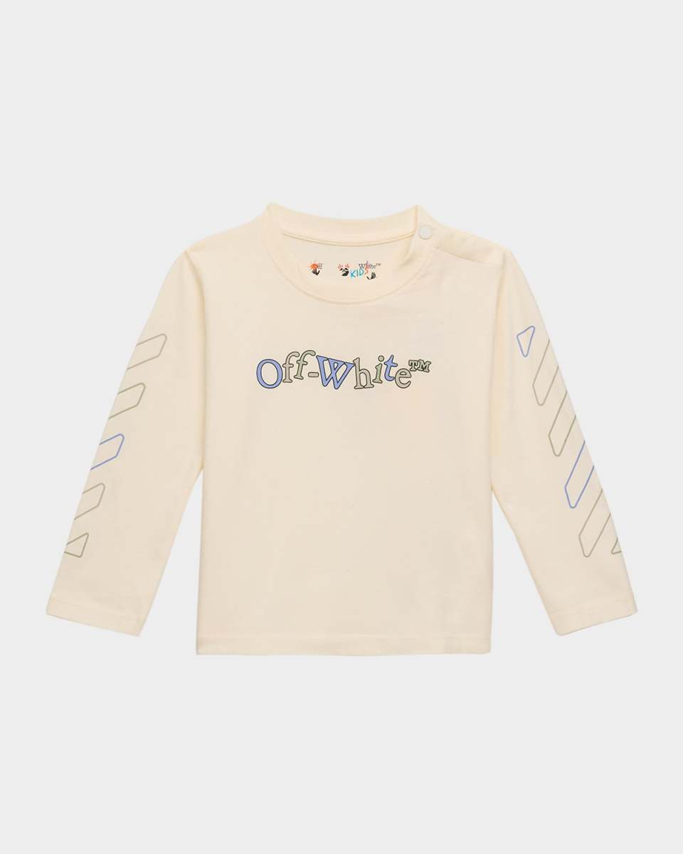 Kid's Bookish Animated Logo-Print T-Shirt, Size