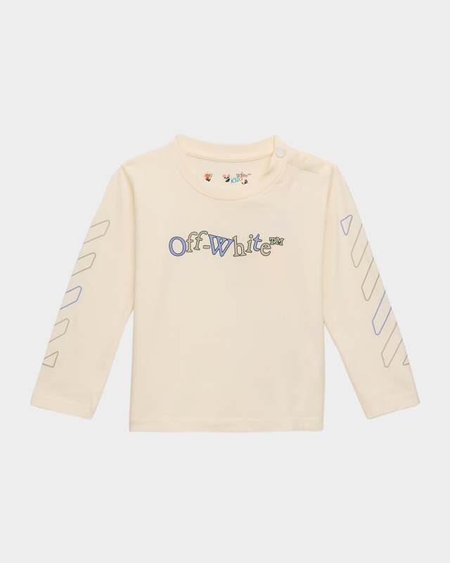 Kid's Bookish Animated Logo-Print T-Shirt, Size