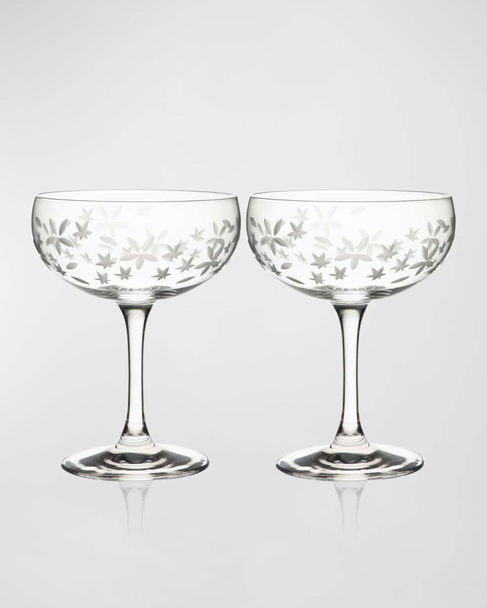 Chatham Bloom Coupe Cocktail Glasses, Set of 2