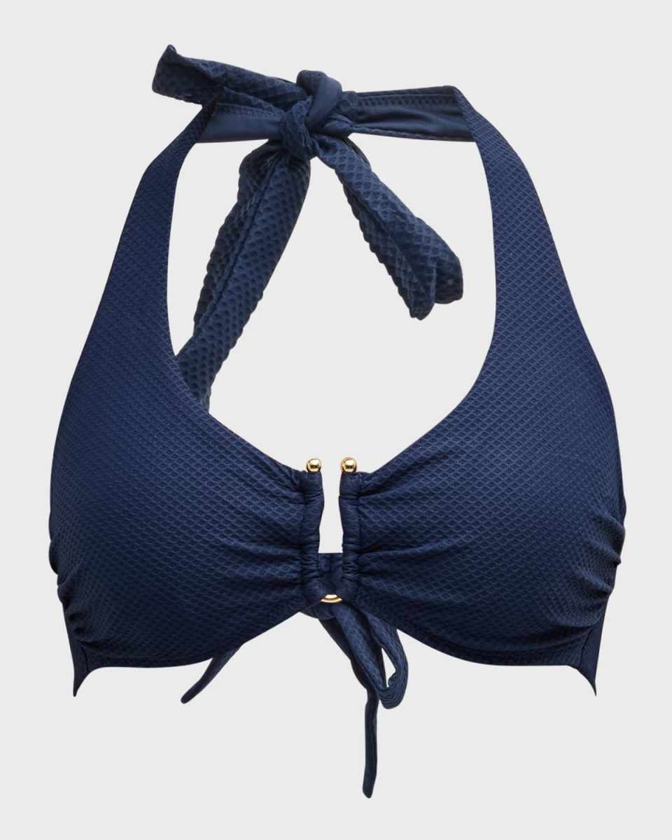 Core Textured U-Bar Bikini Top (D-G Cup)