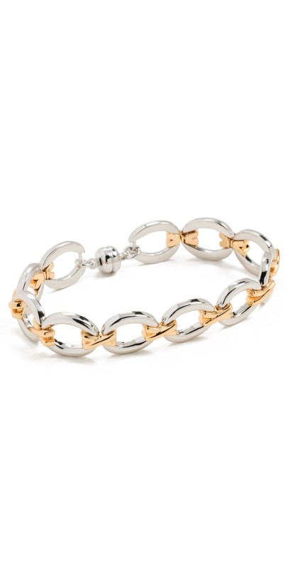Luv Aj Two-Tone Chain Bracelet Silver