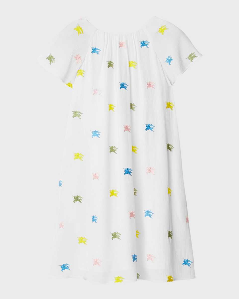 Girl's Danalee Embroidered Equestrian Knight Printed Dress, Size 3-1