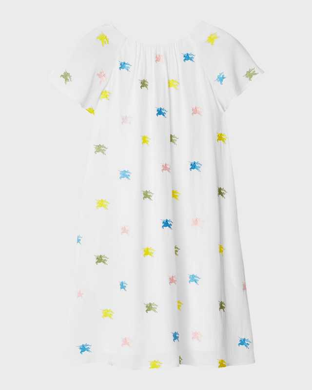 Girl's Danalee Embroidered Equestrian Knight Printed Dress, Size 3-1