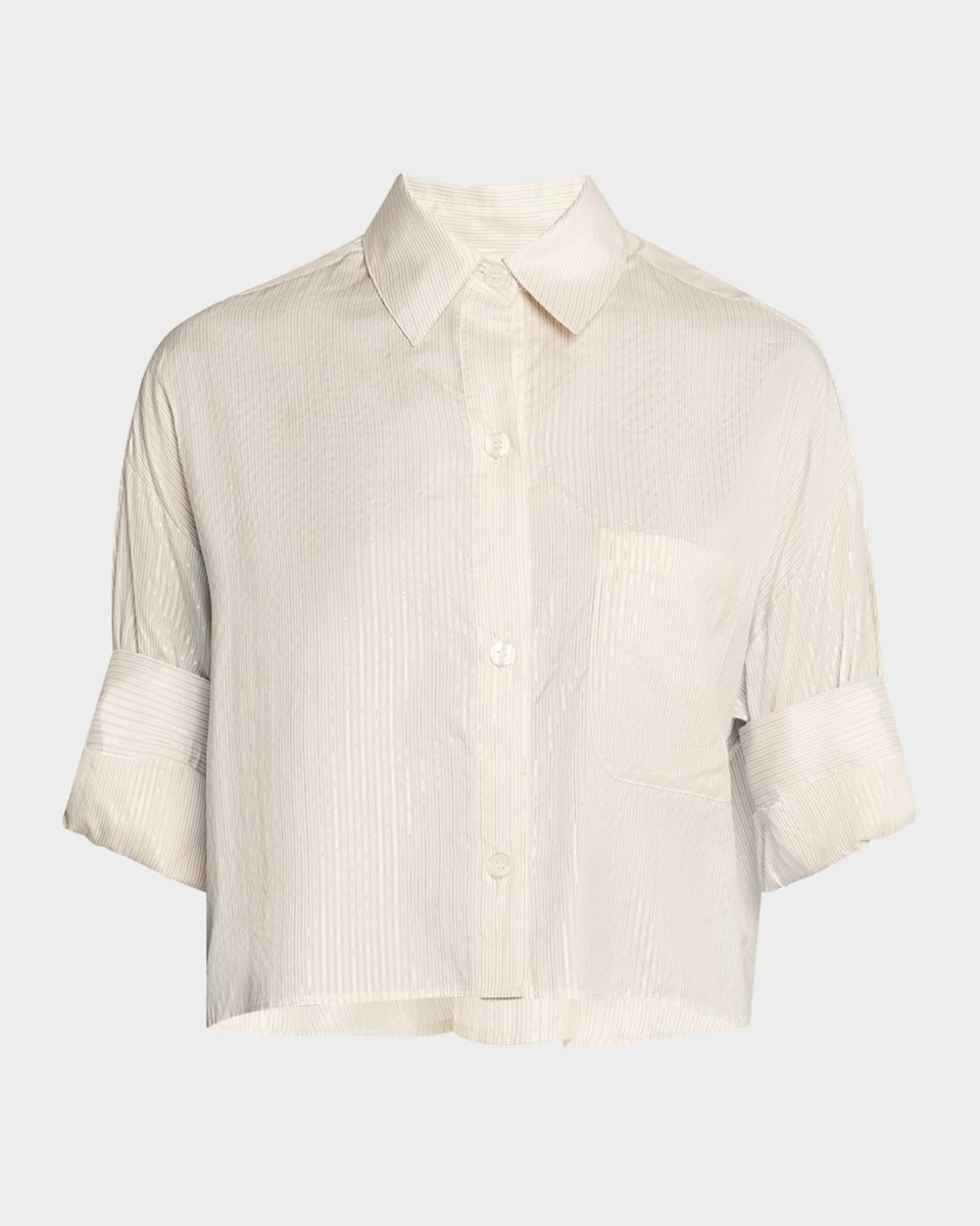 Next Ex Striped Button-Front Shirt