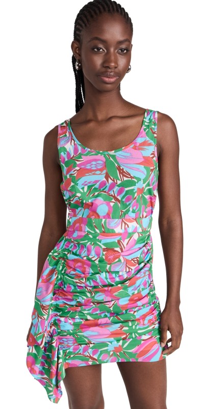 RHODE Tilda Dress White Fleur Tropicale