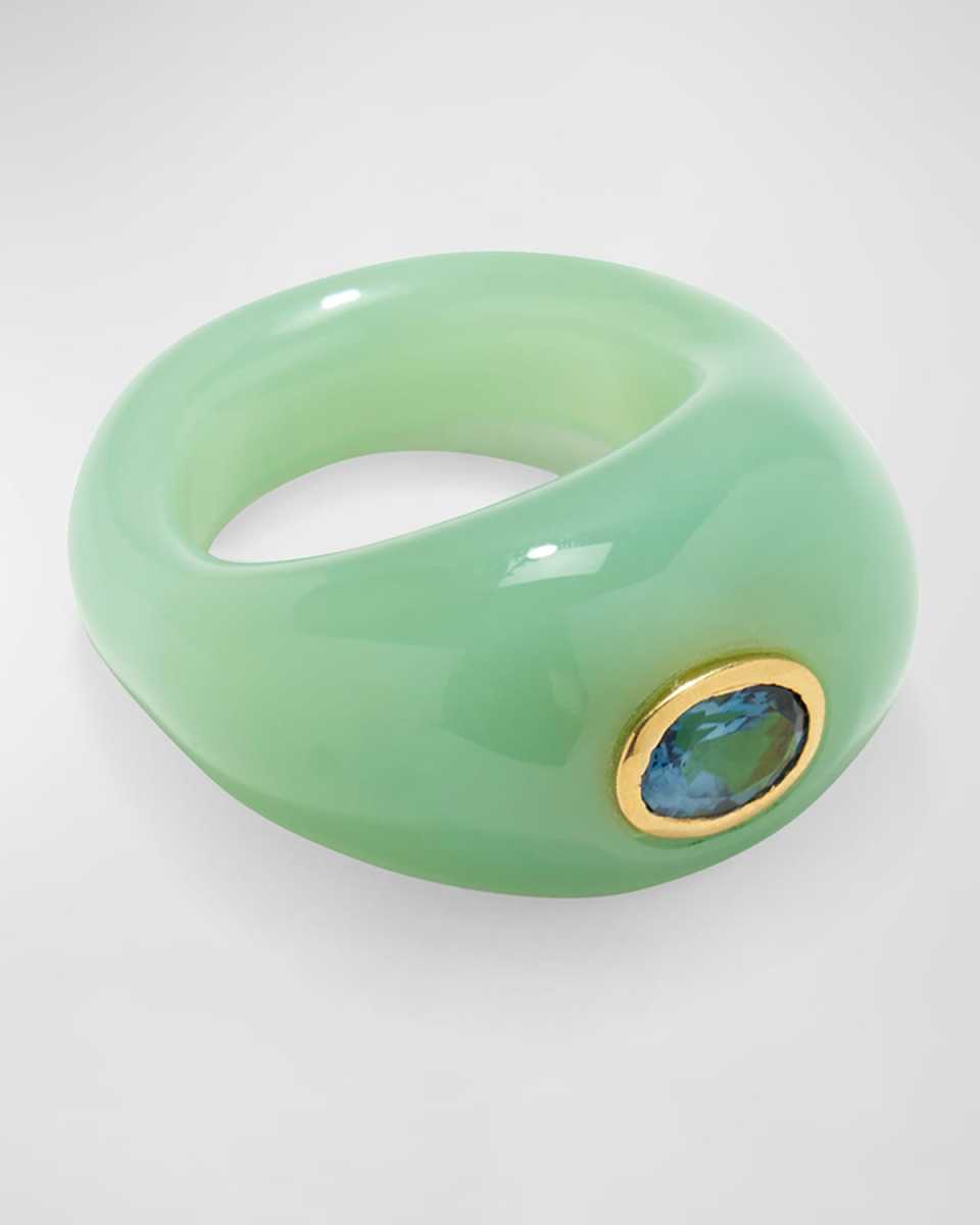 MONUMENT RING IN SAGE, SIZE