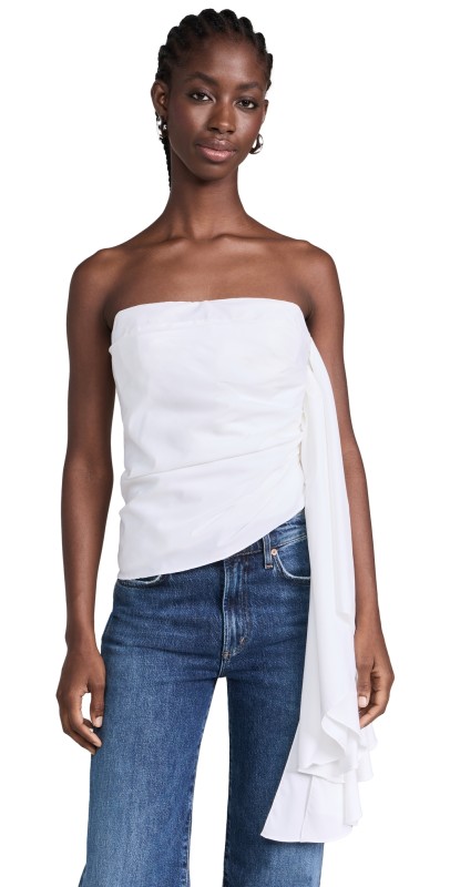 Rosie Assoulin Waterfall Top White