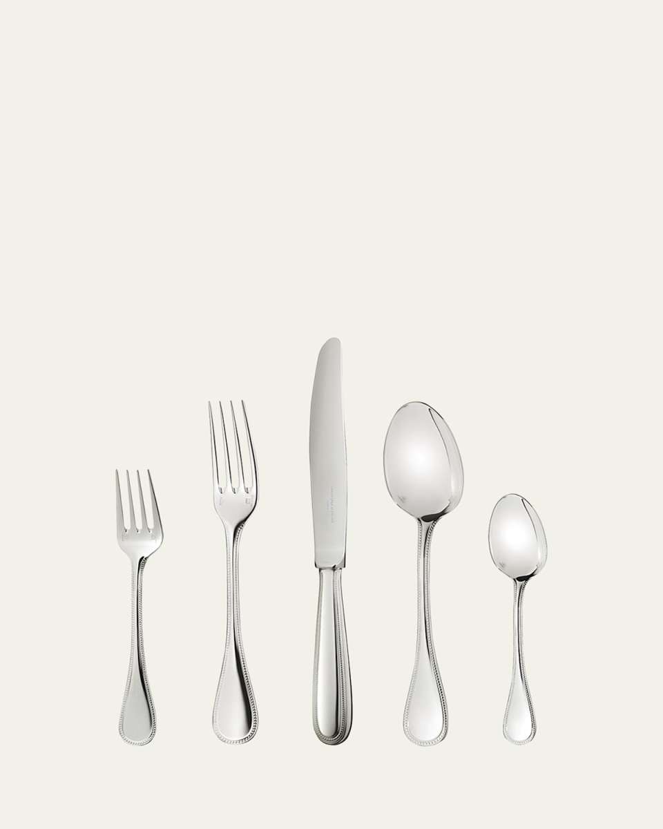Perles Silver-Plated 5-Piece Place Setting