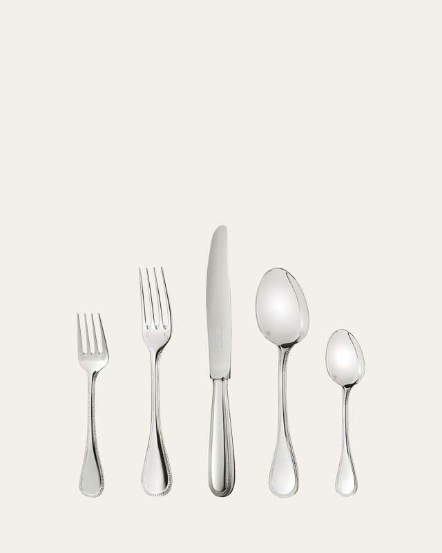 Perles Silver-Plated 5-Piece Place Setting