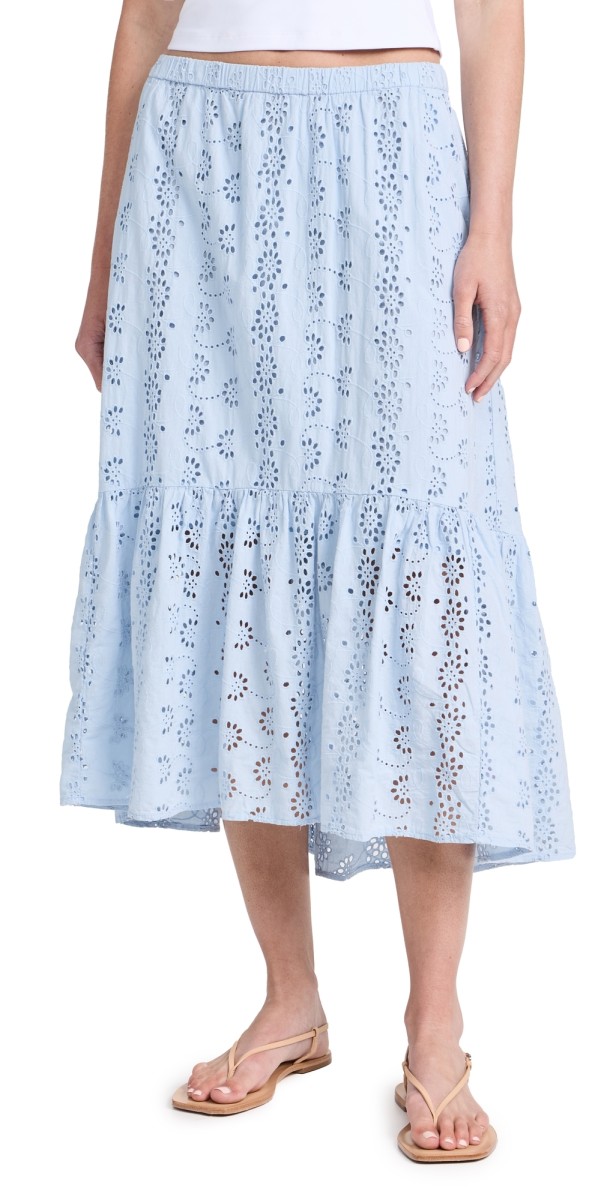 Velvet Amelia Midi Skirt Island