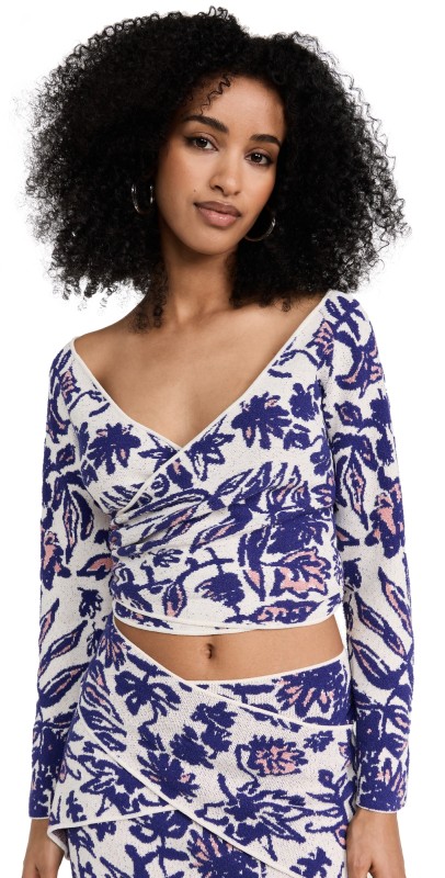Altuzarra Kalo Sweater PAPYRUS FLORAL JACQ