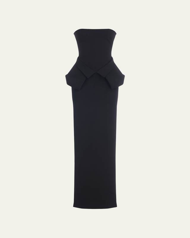 Ada Utility Pocket Peplum Gown