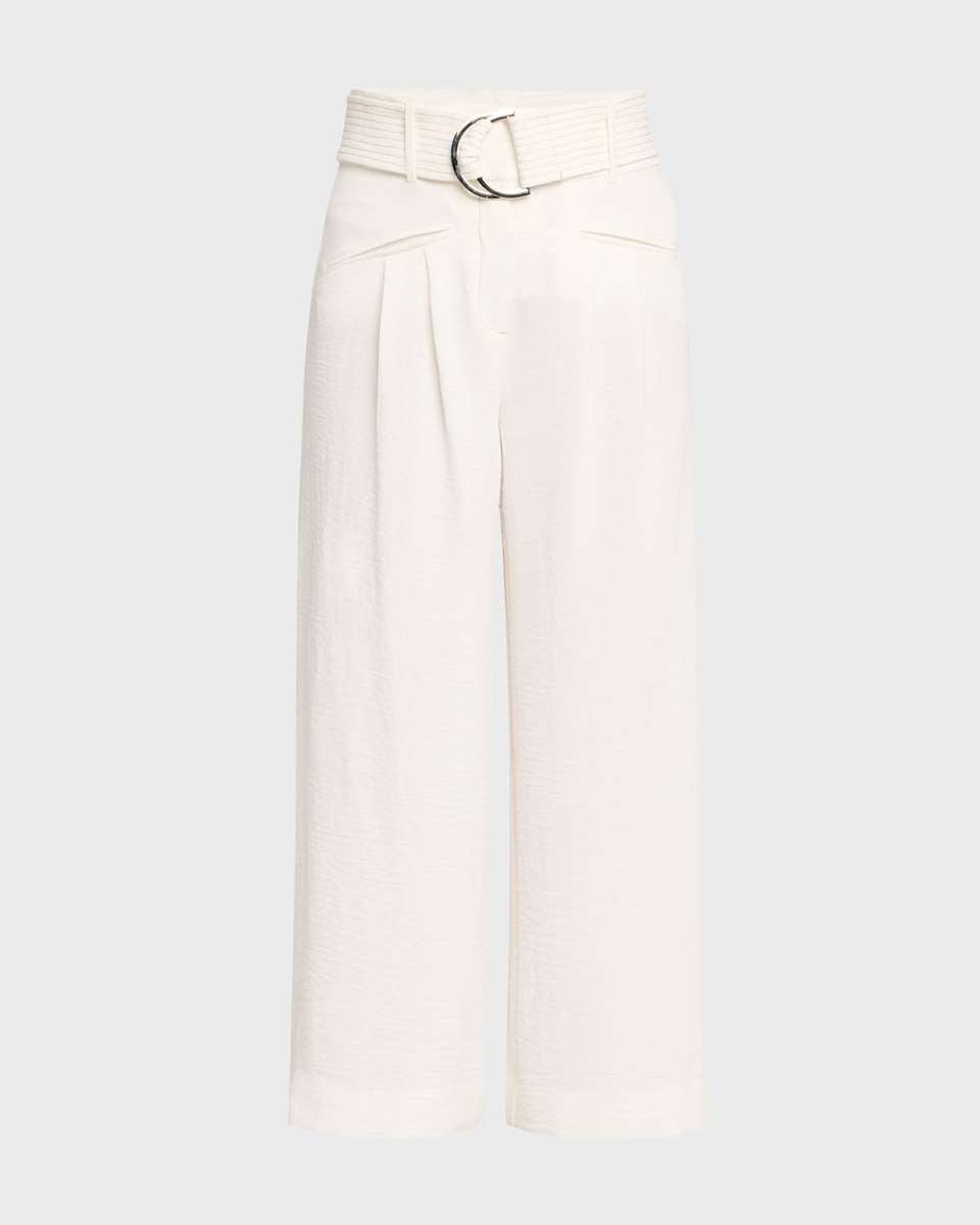 Marguerite Belted Cropped Pants