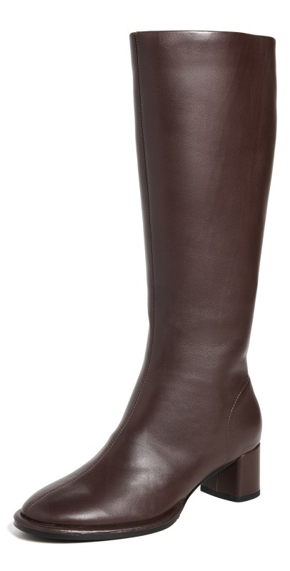 Black Suede Studio Sita Boots Dark Brown