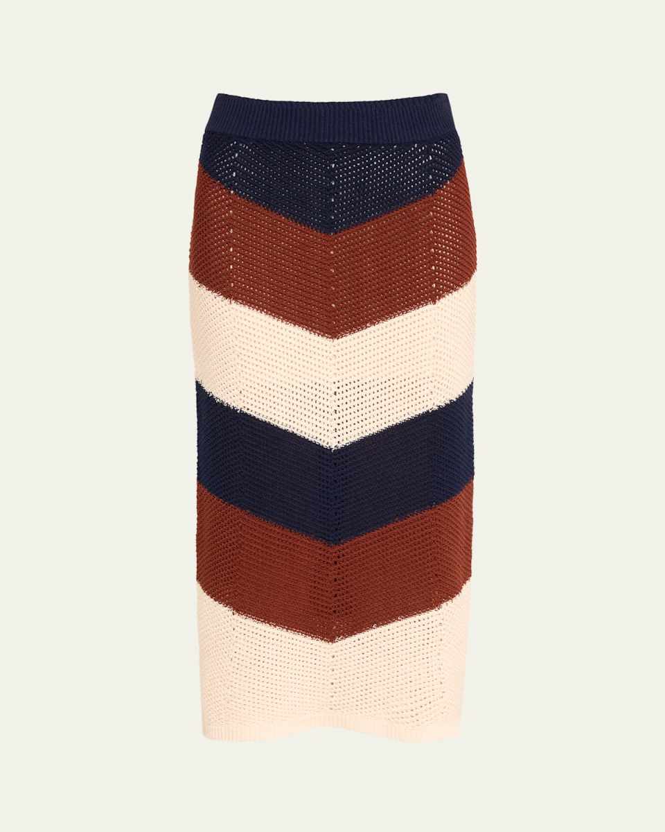 Tia Crochet Midi Skirt