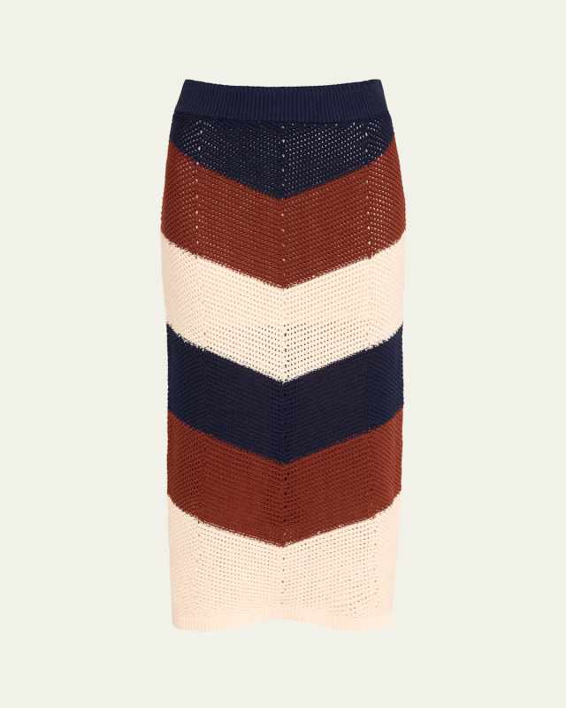 Tia Crochet Midi Skirt