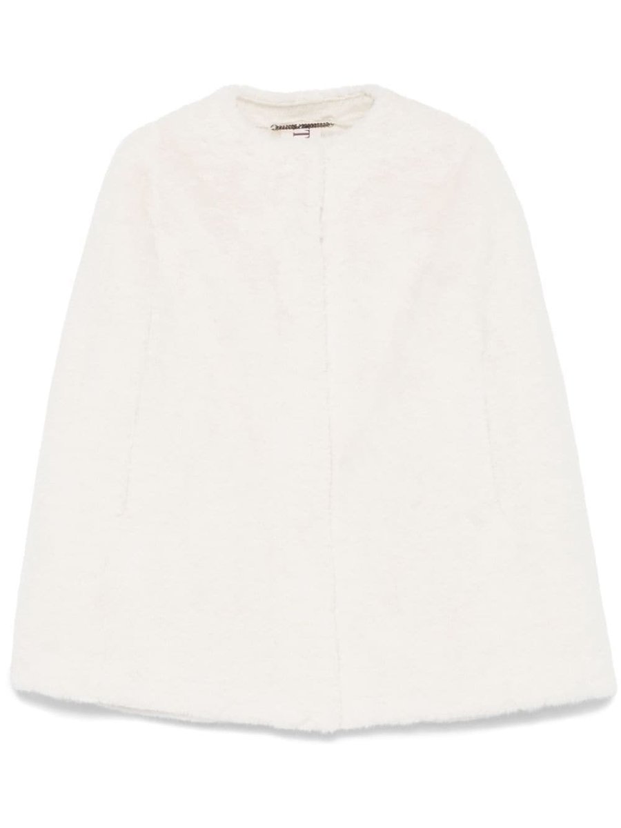 faux-fur cape