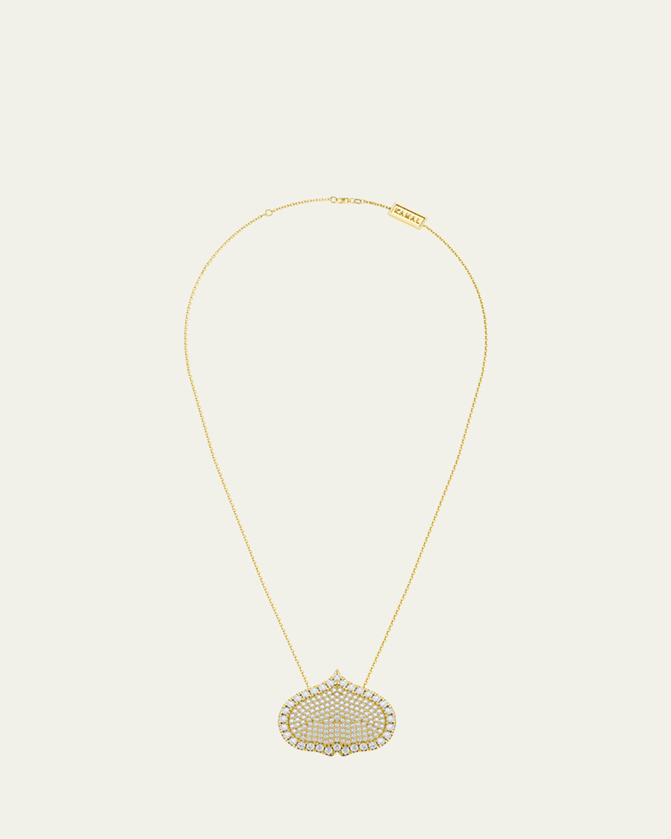 Eye Adore Diamond Pave Pendant Necklace, 25mm