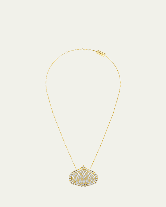 Eye Adore Diamond Pave Pendant Necklace, 25mm