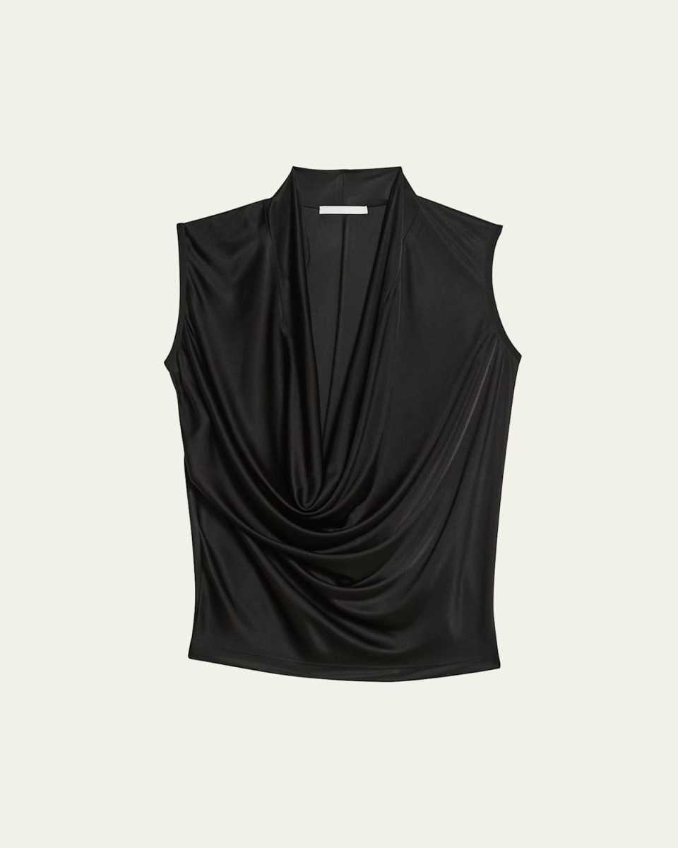 Sleeveless Plunging Jersey Top