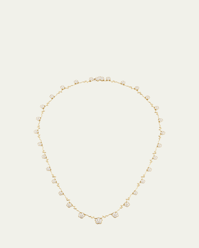 18K Gold Wild Child Necklace with Diamonds
