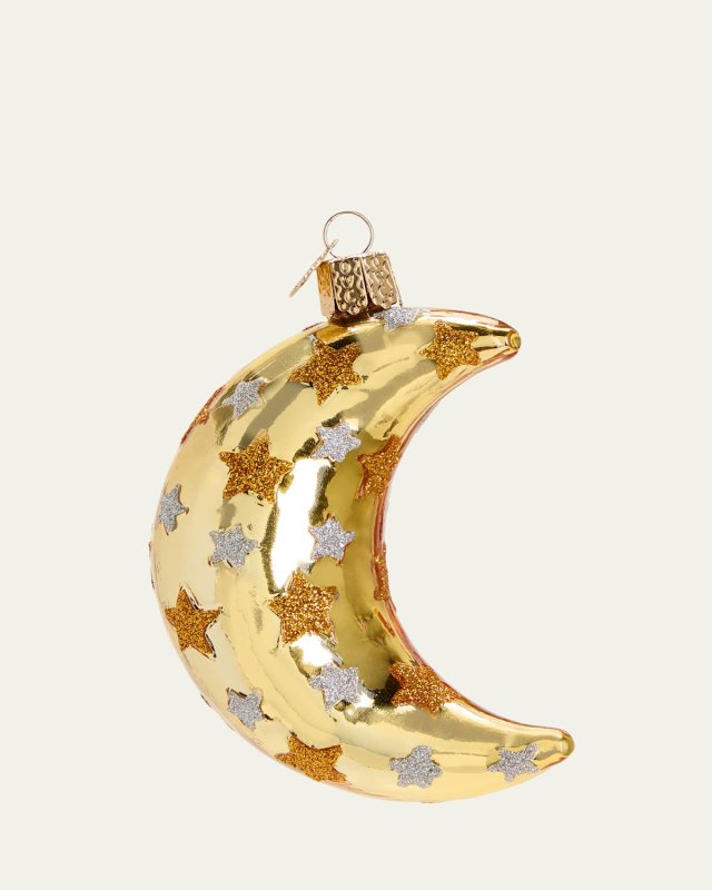 Celestial Moon Christmas Ornament