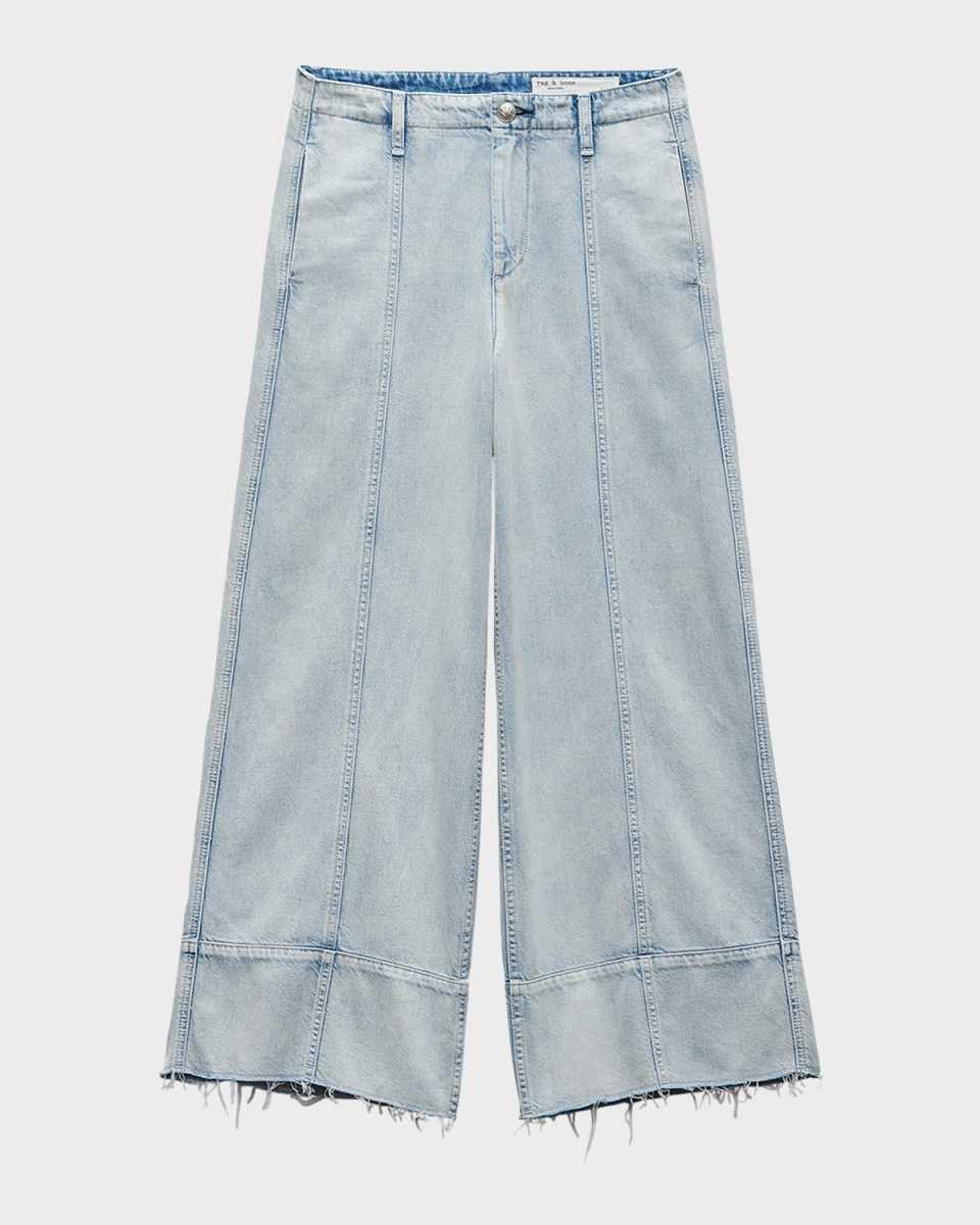 Featherweight Arianna Cropped Palazzo Jeans