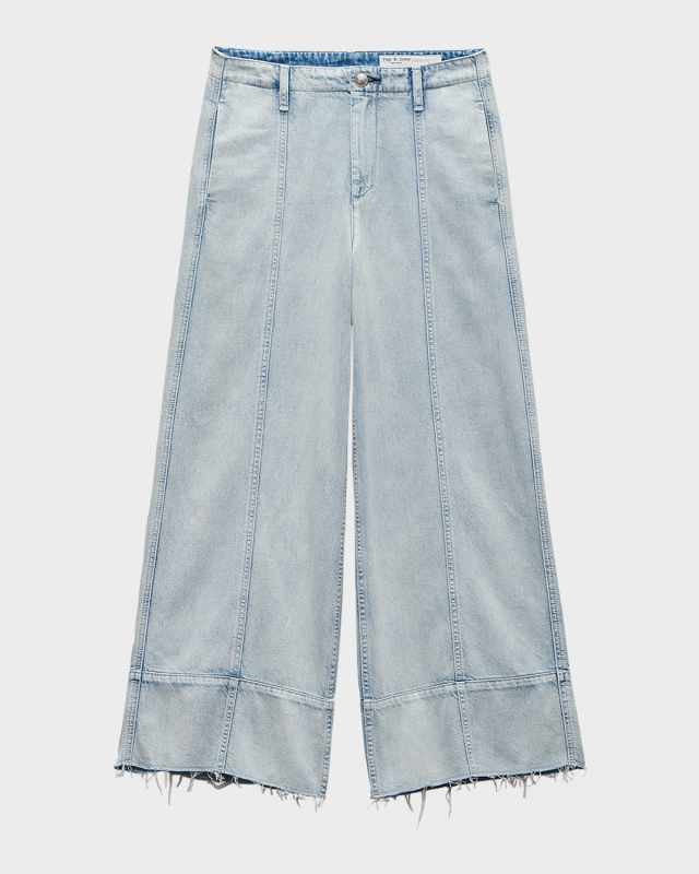 Featherweight Arianna Cropped Palazzo Jeans