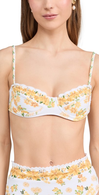 FARM Rio Azaleia Underwire Bikini Top Azaleia Off White