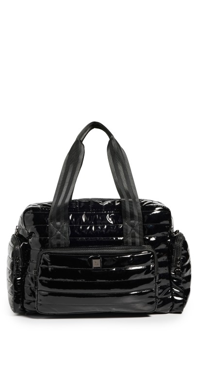 Think Royln Voyager Tote Black Patent