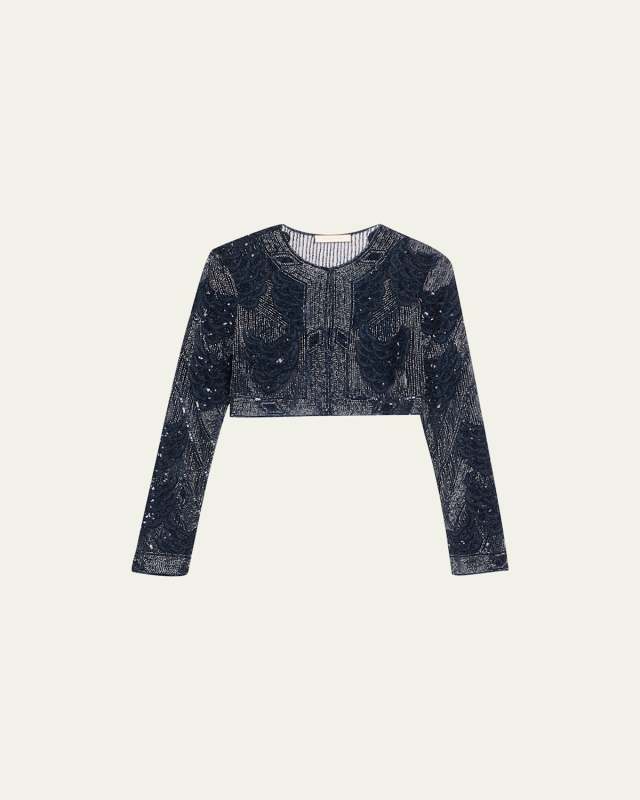 Petal Embroidered Bolero