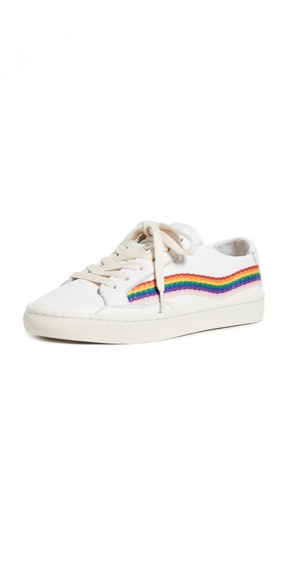 Soludos Rainbow Wave Sneakers White