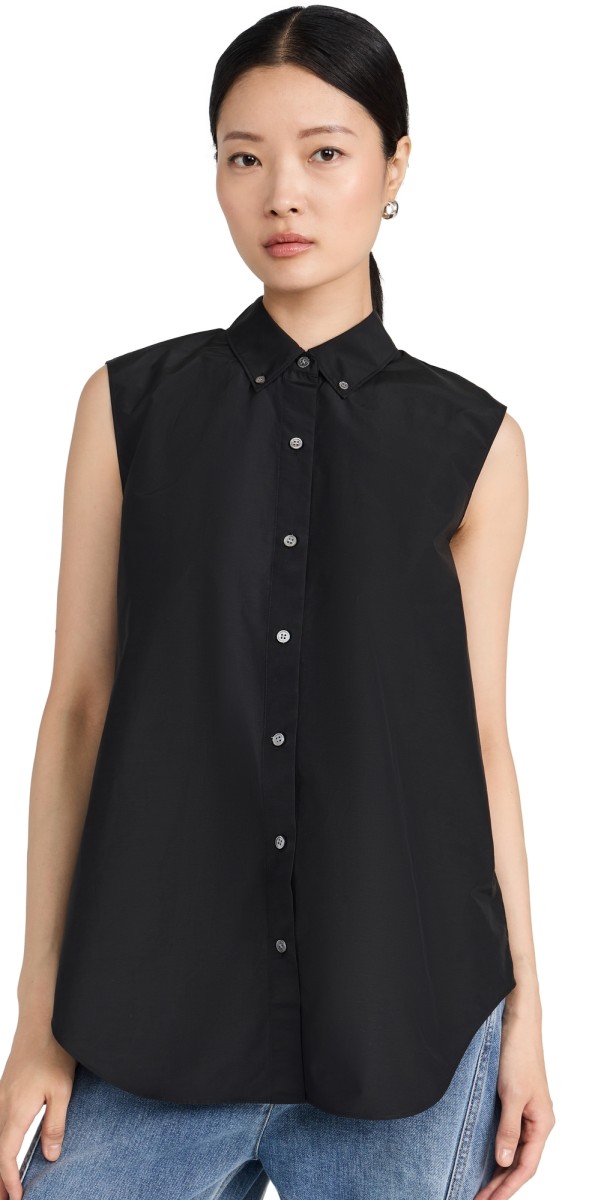 Theory Sleeveless Shirt Black