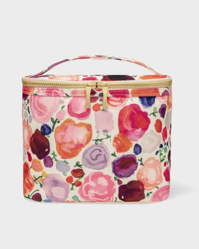 floral lunch tote