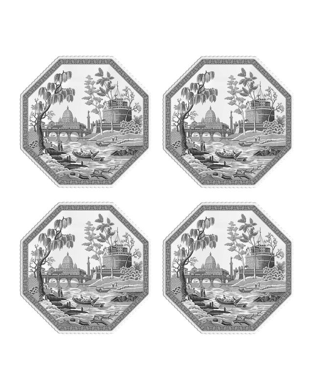 Heritage Rome Octagonal Plates, Set of 4