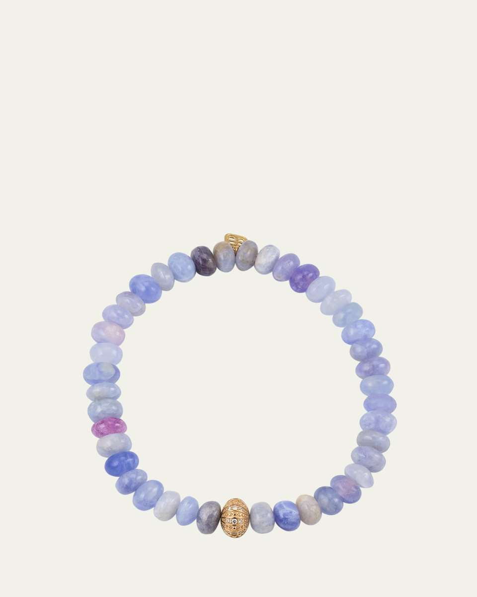 Sea Urchin Rondelle Bead Bracelet
