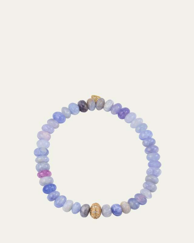 Sea Urchin Rondelle Bead Bracelet