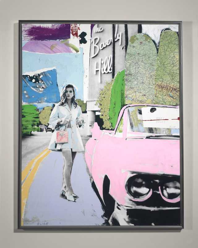 "Pinky Dinky Blue" Giclee Wall Art by Elige