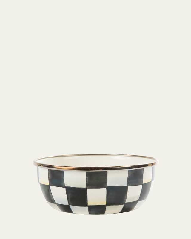 Courtly Check Enamel Pinch Bowl