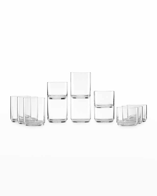 Tuscany Classics Stackable Tall & Short Glasses, Set of 12
