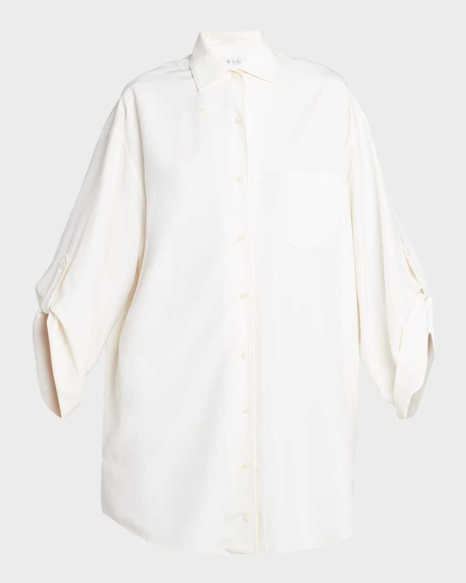 Kristen Japanese Dyed Silk Oversized Shirt